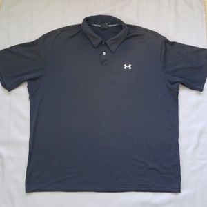 Mens Black Under Armour Golf Polo 2XL